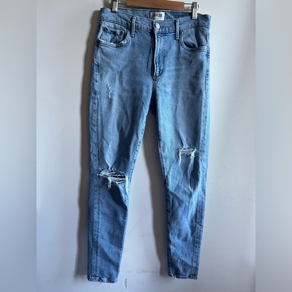 AGOLDE Sophie Blue Denim Jeans 27 - Picture 1 of 8